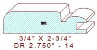 Cabinet Door Moulding 2-3/4" - 14 Cabinet Door Moulding 2-3/4" - 14