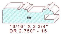 Cabinet Door Moulding 2-3/4" - 15 Cabinet Door Moulding 2-3/4" - 15