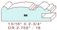 Cabinet Door Moulding 2-3/4" - 18 Cabinet Door Moulding 2-3/4" - 18