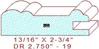 Cabinet Door Moulding 2-3/4" - 19 Cabinet Door Moulding 2-3/4" - 19