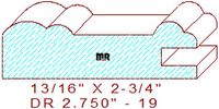 Cabinet Door Moulding 2-3/4" - 19