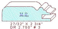 Cabinet Door Moulding 2-3/4" - 3