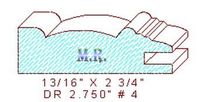 Cabinet Door Moulding 2-3/4" - 4