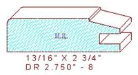 Cabinet Door Moulding 2-3/4" - 8