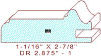 Cabinet Door Moulding 2-7/8" - 1