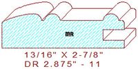 Cabinet Door Moulding 2-7/8" - 11 Cabinet Door Moulding 2-7/8" - 11