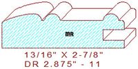 Cabinet Door Moulding 2-7/8" - 11