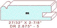 Cabinet Door Moulding 2-7/8" - 5