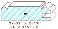 Cabinet Door Moulding 2-7/8" - 6 Cabinet Door Moulding 2-7/8" - 6