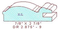 Cabinet Door Moulding 2-7/8" - 9 Cabinet Door Moulding 2-7/8" - 9