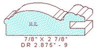 Cabinet Door Moulding 2-7/8" - 9