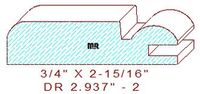 Cabinet Door Moulding 2-15/16" - 2 Cabinet Door Moulding 2-15/16" - 2
