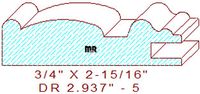 Cabinet Door Moulding 2-15/16" - 5 Cabinet Door Moulding 2-15/16" - 5