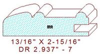 Cabinet Door Moulding 2-15/16" - 7 Cabinet Door Moulding 2-15/16" - 7
