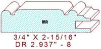 Cabinet Door Moulding 2-15/16" - 8 Cabinet Door Moulding 2-15/16" - 8