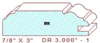 Cabinet Door Moulding 3" - 1 Cabinet Door Moulding 3" - 1