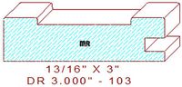 Cabinet Door Moulding 3" - 103 Cabinet Door Moulding 3" - 103