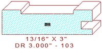 Cabinet Door Moulding 3" - 103