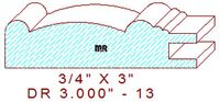 Cabinet Door Moulding 3" - 13