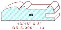 Cabinet Door Moulding 3" - 14 Cabinet Door Moulding 3" - 14