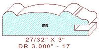 Cabinet Door Moulding 3" - 17 