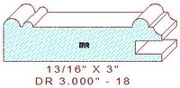 Cabinet Door Moulding 3" - 18 