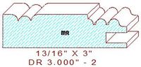 Cabinet Door Moulding 3" - 2 Cabinet Door Moulding 3" - 2