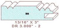 Cabinet Door Moulding 3" - 2