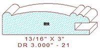 Cabinet Door Moulding 3" - 21