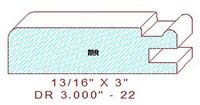 Cabinet Door Moulding 3" - 22 