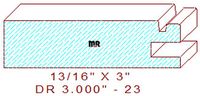 Cabinet Door Moulding 3" - 23