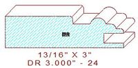 Cabinet Door Moulding 3" - 24 Cabinet Door Moulding 3" - 24
