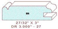 Cabinet Door Moulding 3" - 27 Cabinet Door Moulding 3" - 27