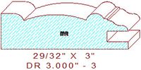 Cabinet Door Moulding 3" - 3