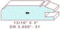Cabinet Door Moulding 3" - 31