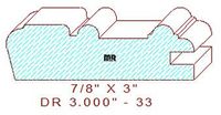 Cabinet Door Moulding 3" - 33 Cabinet Door Moulding 3" - 33