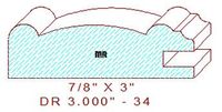 Cabinet Door Moulding 3" - 34 