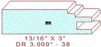 Cabinet Door Moulding 3" - 38