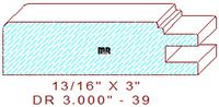Cabinet Door Moulding 3" - 39 Cabinet Door Moulding 3" - 39