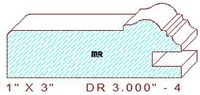 Cabinet Door Moulding 3" - 4 Cabinet Door Moulding 3" - 4