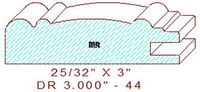 Cabinet Door Moulding 3" - 44 Cabinet Door Moulding 3" - 44