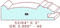 Cabinet Door Moulding 3" - 46