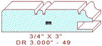 Cabinet Door Moulding 3" - 49