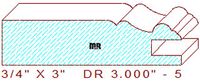 Cabinet Door Moulding 3" - 5 Cabinet Door Moulding 3" - 5