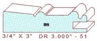 Cabinet Door Moulding 3" - 51 Cabinet Door Moulding 3" - 51