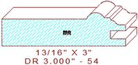 Cabinet Door Moulding 3" - 54 Cabinet Door Moulding 3" - 54