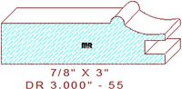 Cabinet Door Moulding 3" - 55 Cabinet Door Moulding 3" - 55