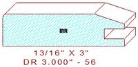 Cabinet Door Moulding 3" - 56