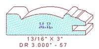 Cabinet Door Moulding 3" - 57