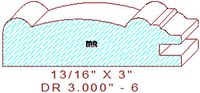 Cabinet Door Moulding 3" - 6